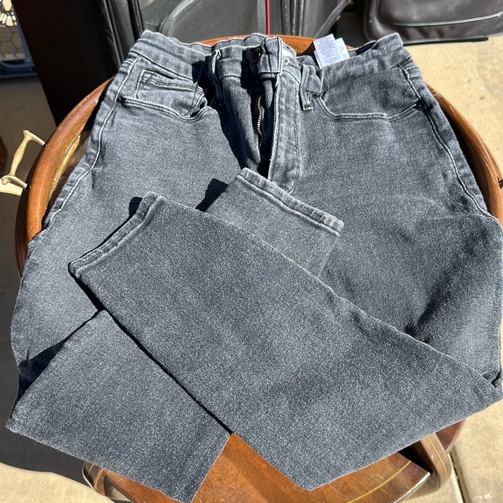 Faded black jeans